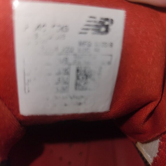 NEW BALANCE Cleats 10 red/white 4040v5 TPU Athletic Football‎ Baseball Outdoor - Picture 7 of 10